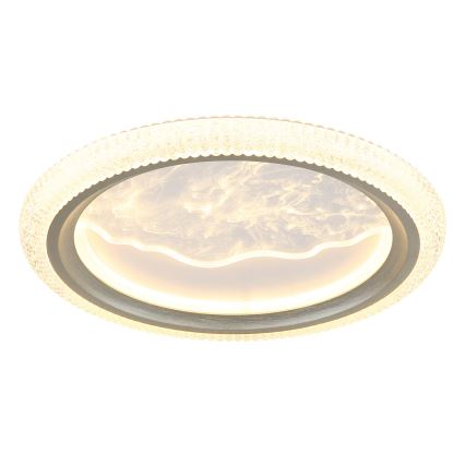 Globo - Plafonieră LED/28W/230V 3000/4200/6000K diametru 39,5 cm argintie