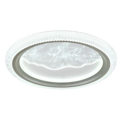 Globo - Plafonieră LED/28W/230V 3000/4200/6000K diametru 39,5 cm argintie