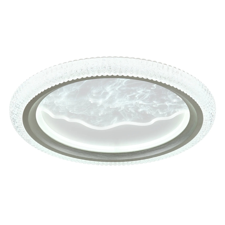 Globo - Plafonieră LED/28W/230V 3000/4200/6000K diametru 39,5 cm argintie
