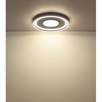 Globo - Plafonieră de tavan LED dimabilă LED/60W/230V 2700-6000K Ø 59 cm alb/crem + telecomandă