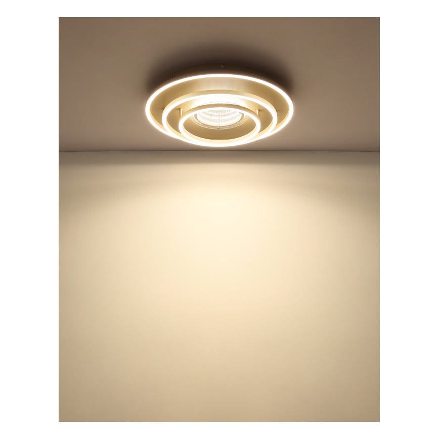 Globo - Plafonieră LED 40W/230V, 3000/4000/6000K, Ø 51 cm, bej