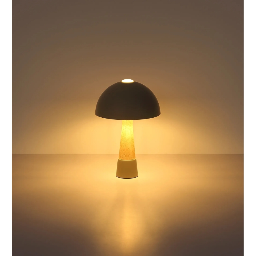 Globo - Lampă de masă 1xE27ILLU/40W/230V gri