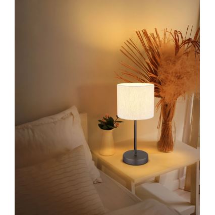 Globo - Lampă de masă 1xE27/25W/230V negru/bej