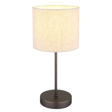 Globo - Lampă de masă 1xE27/25W/230V negru/bej