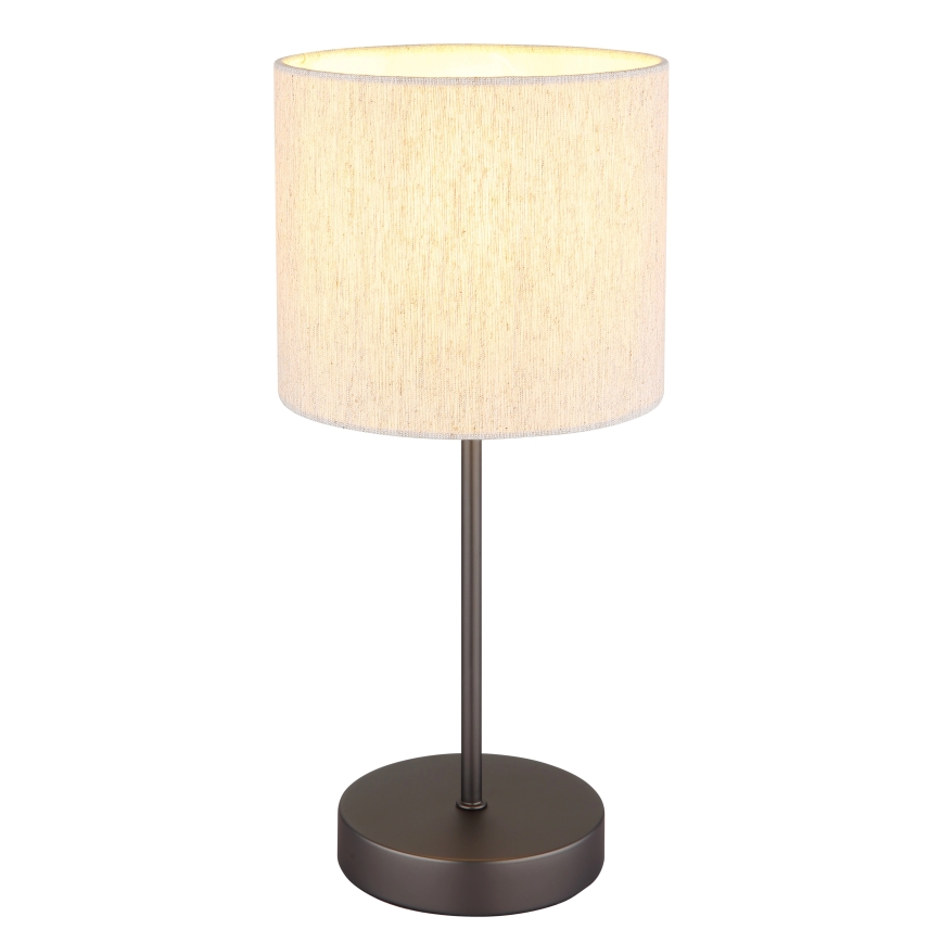 Globo - Lampă de masă 1xE27/25W/230V negru/bej