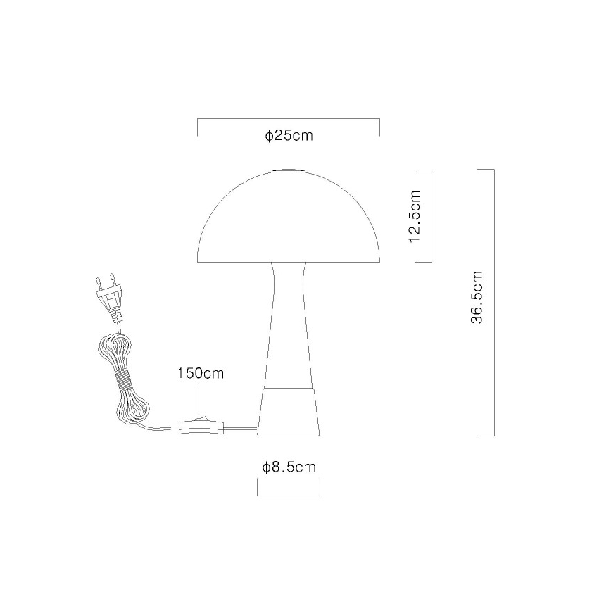 Lampă de masă Globo 1xE27ILLU/40W/230V bej
