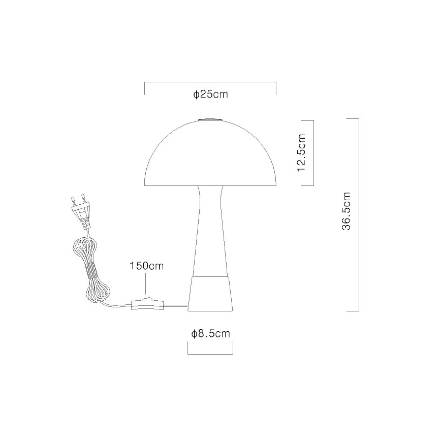 Globo - Lampă de masă 1xE27ILLU/40W/230V albă