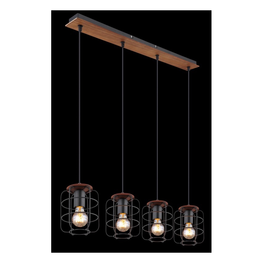 Globo - Lustră suspendată pe cablu 4xE27/40W/230V