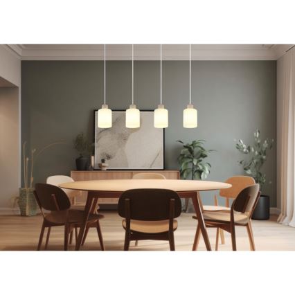 Globo - Lustră suspendată pe cablu, 4x E27, 40 W, 230 V