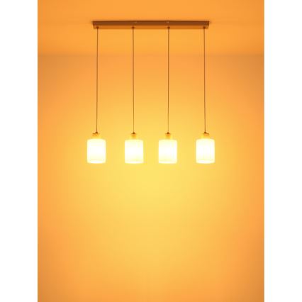 Globo - Lustră suspendată pe cablu, 4x E27, 40 W, 230 V