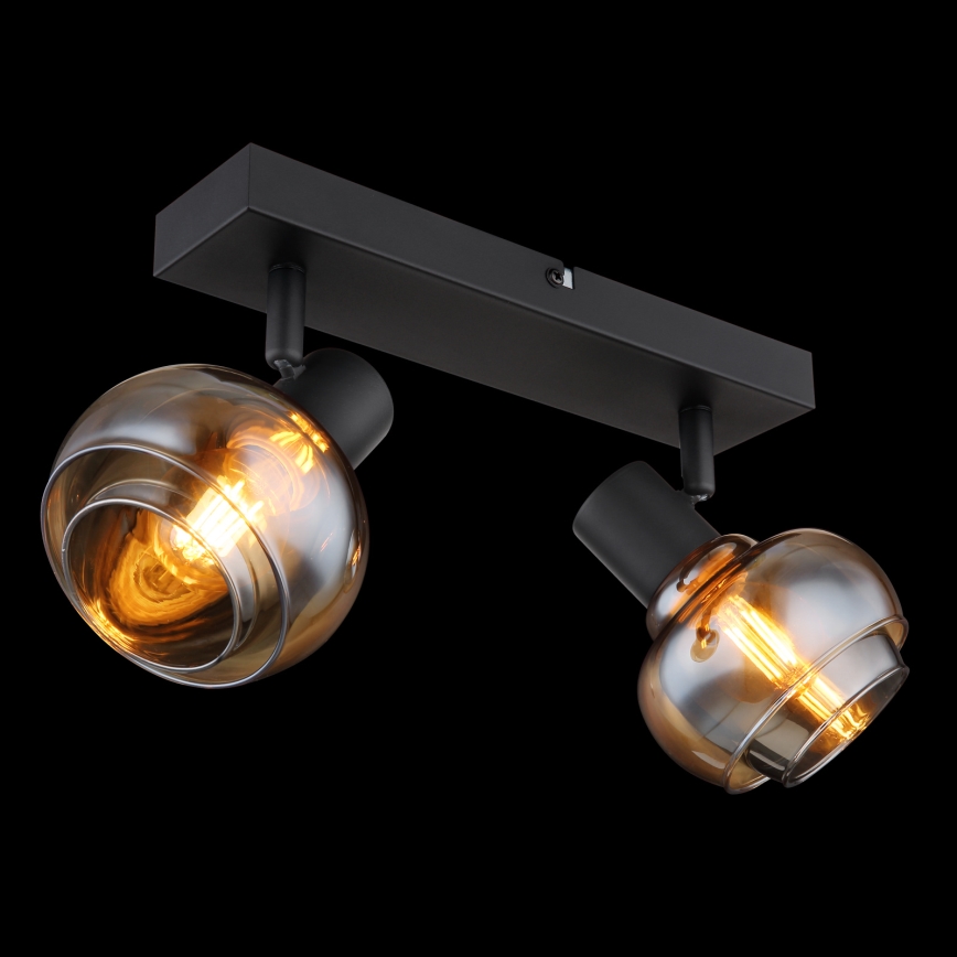 Globo - Lampă spot 2xE14/40W/230V neagră
