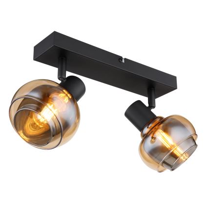 Globo - Lampă spot 2xE14/40W/230V neagră