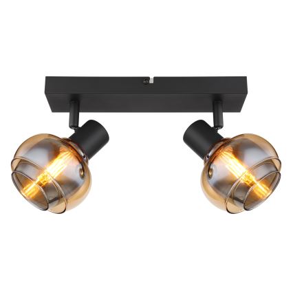 Globo - Lampă spot 2xE14/40W/230V neagră