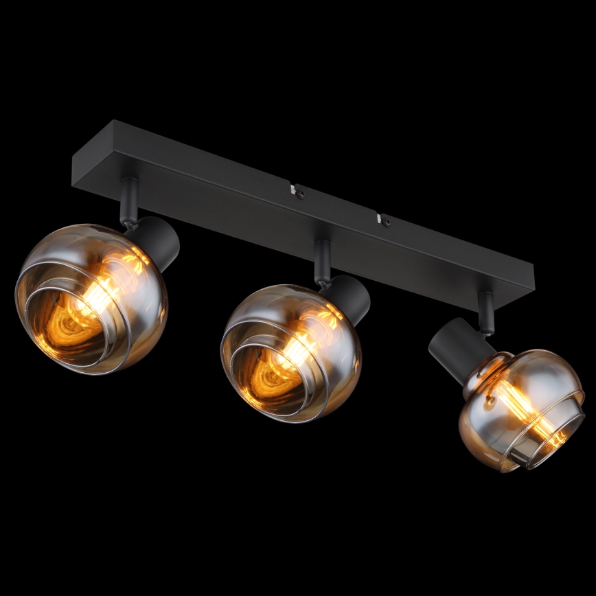 Globo - Corp de iluminat cu spoturi 3xE14/40W/230V negru