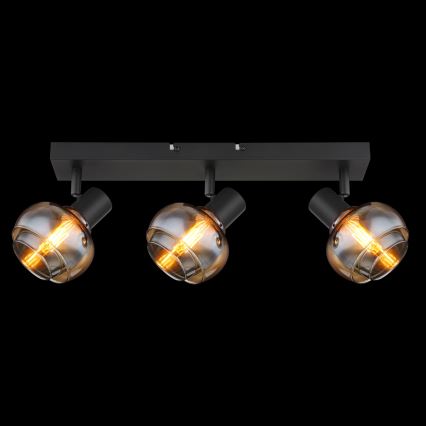 Globo - Corp de iluminat cu spoturi 3xE14/40W/230V negru