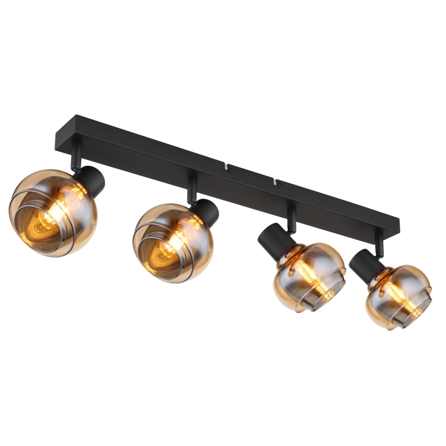 Globo - Lampă spot 4xE14/40W/230V neagră