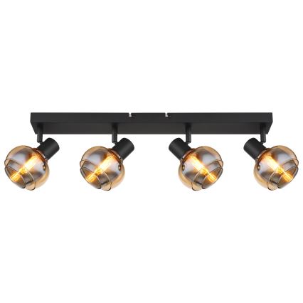 Globo - Lampă spot 4xE14/40W/230V neagră