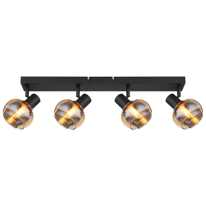 Globo - Lampă spot 4xE14/40W/230V neagră