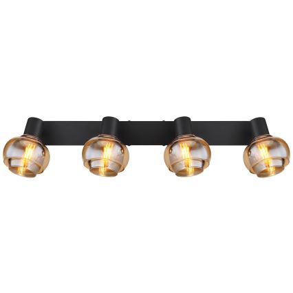 Globo - Lampă spot 4xE14/40W/230V neagră