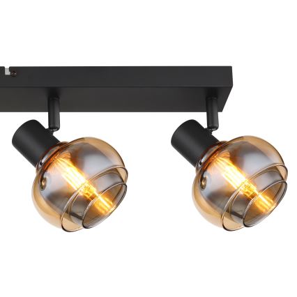 Globo - Lampă spot 4xE14/40W/230V neagră