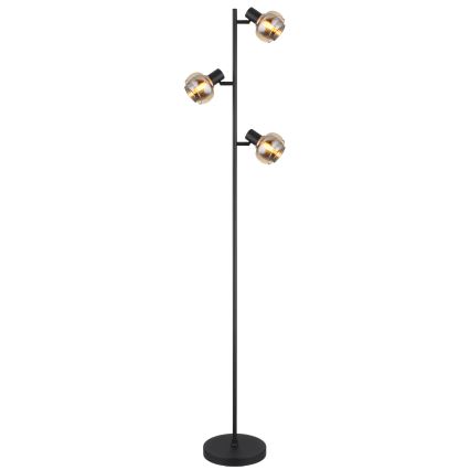 Globo - Lampă de podea 3xE14/40W/230V neagră