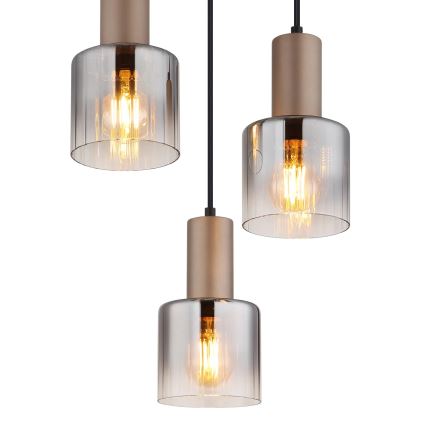 Globo - Candelabru suspendat pe cablu 3xE27/40W/230V