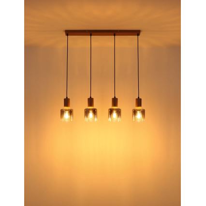 Globo - Lustru suspendat pe cablu 4xE27/40W/230V