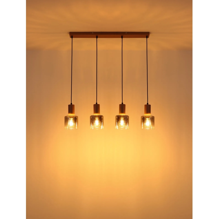 Globo - Lustru suspendat pe cablu 4xE27/40W/230V