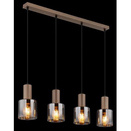 Globo - Lustru suspendat pe cablu 4xE27/40W/230V