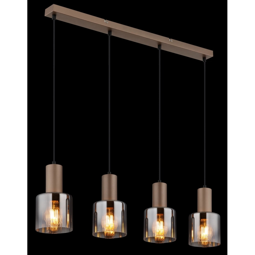 Globo - Lustru suspendat pe cablu 4xE27/40W/230V