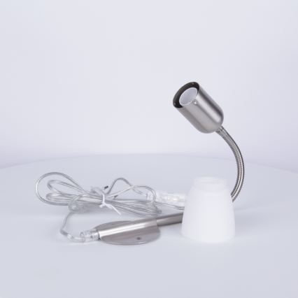 Globo - Lampă flexibilă 1xE14/40W/230V crom mat