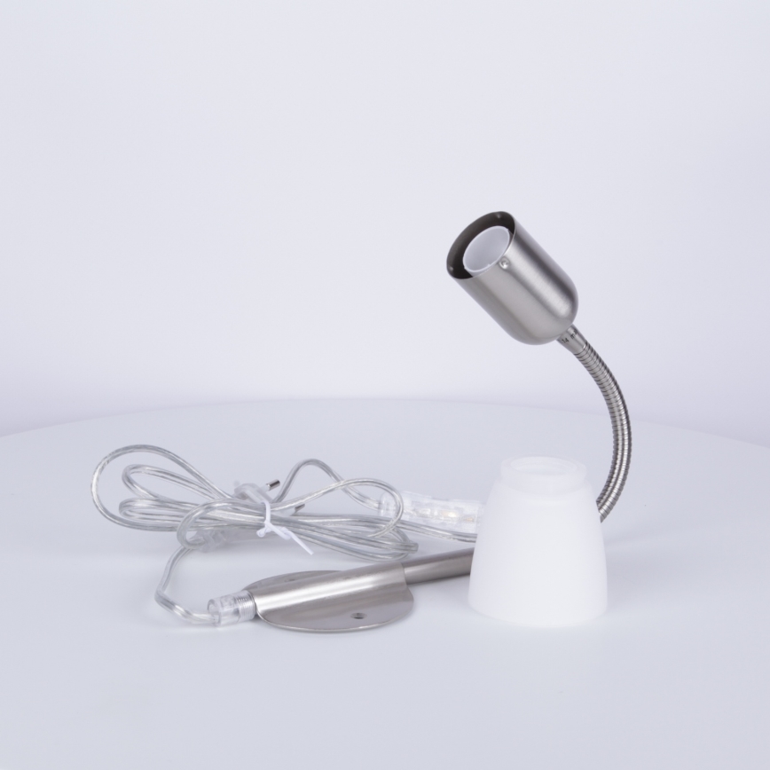 Globo - Lampă flexibilă 1xE14/40W/230V crom mat