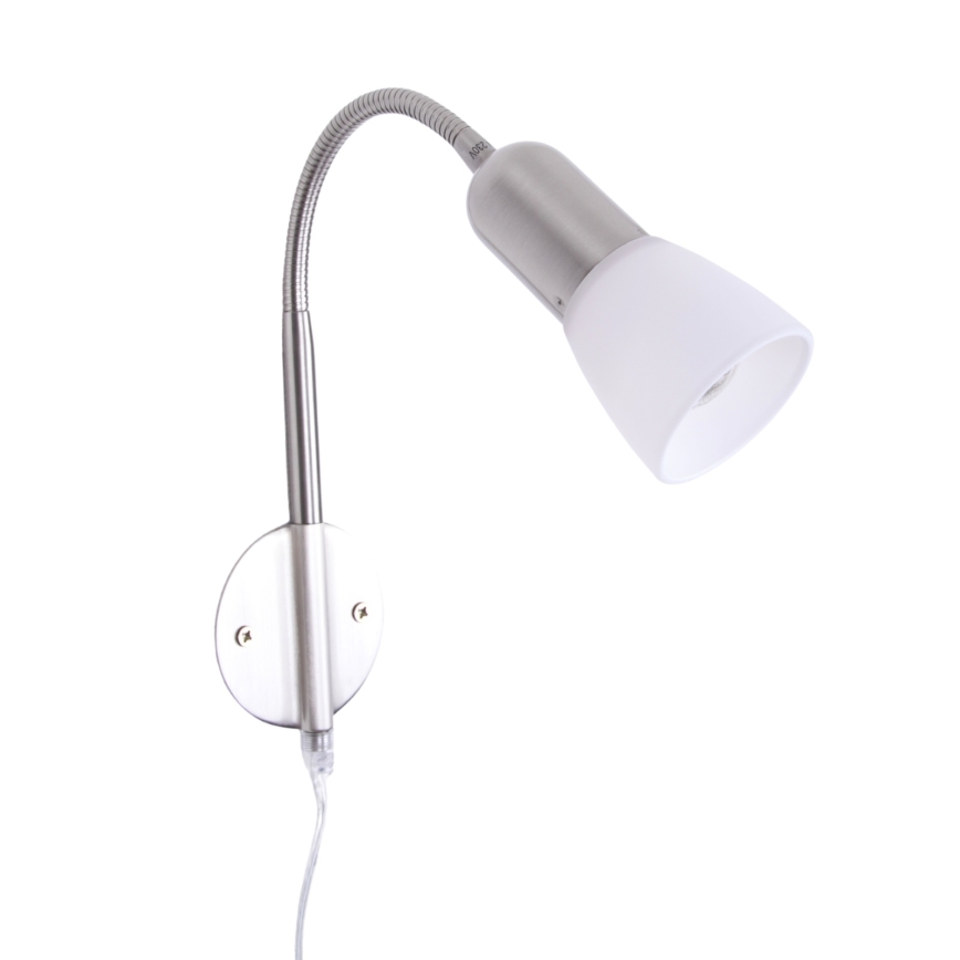 Globo - Lampă flexibilă 1xE14/40W/230V crom mat