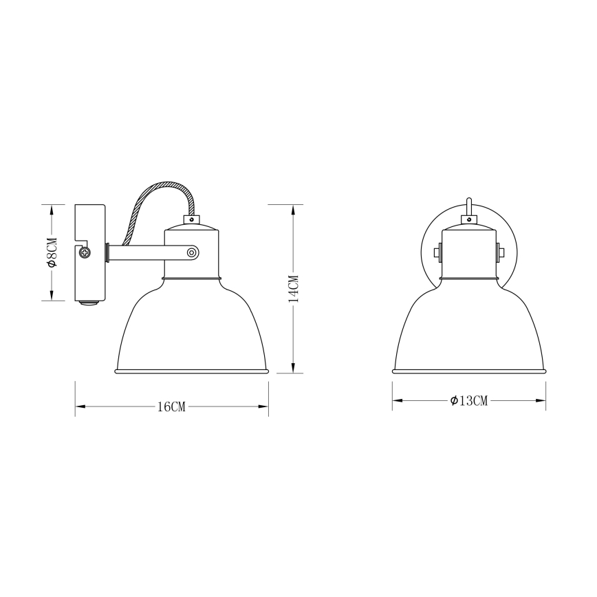 Globo 54655-1 - Aplică perete spot FILLO 1xE14/25W/230V