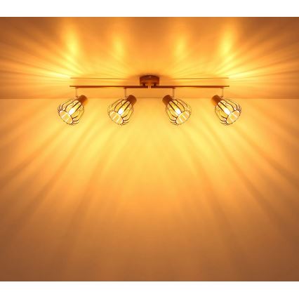 Globo - Plafonieră cu 4 spoturi 4xE27/40W/230V