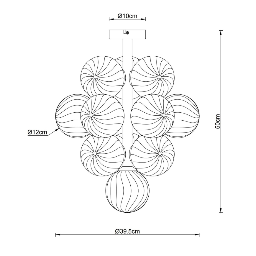 Globo - Candelabru pe tijă 13xG9/4W/230V