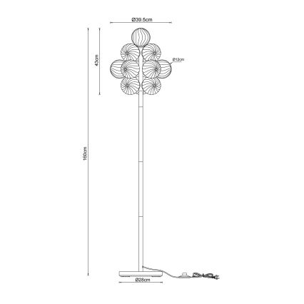 Globo - Lampă de podea 13xG9/4W/230V