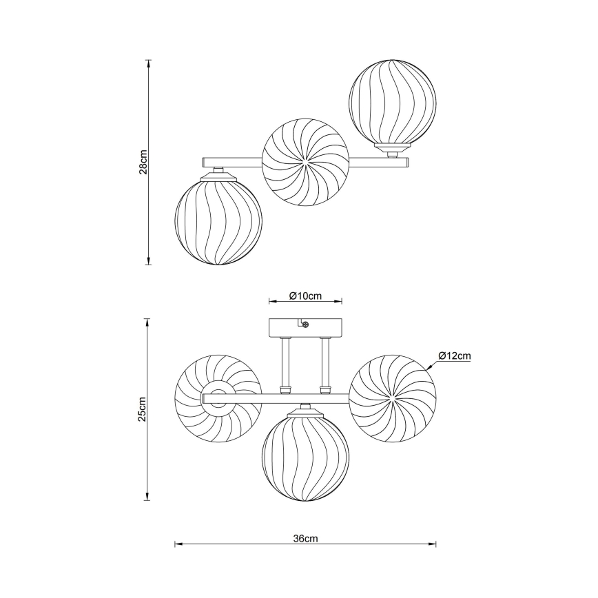 Globo - Aplică de perete 3xG9/4W/230V