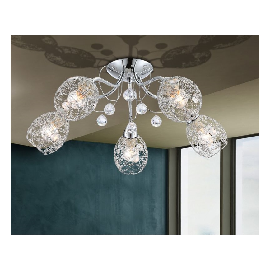 Globo - Plafoniera 5xE14/40W/230V