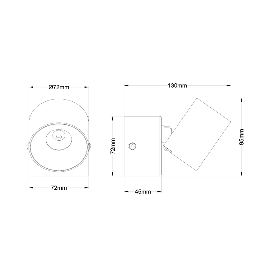 Globo - Spot de perete LED/6W/230V