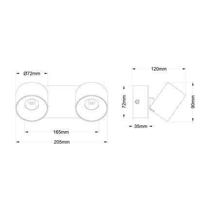 Globo - Spot LED 2xLED/6W/230V