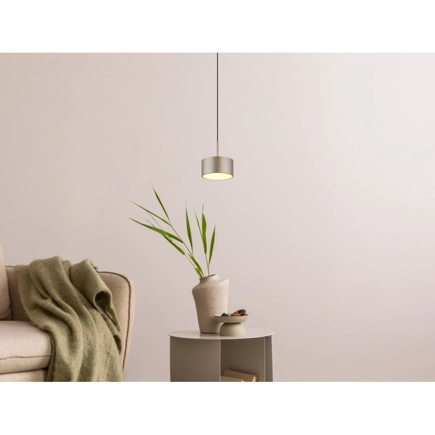 Globo - Lustră LED suspendată pe cablu, 12W, 230V, 3000K, Ø15 cm, alamă