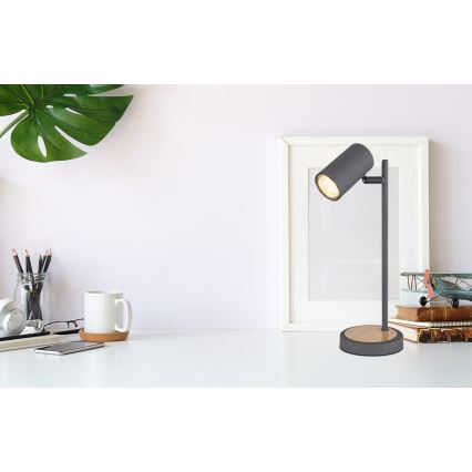 Globo - Lampă de masă 1xGU10/5W/230V gri/maro