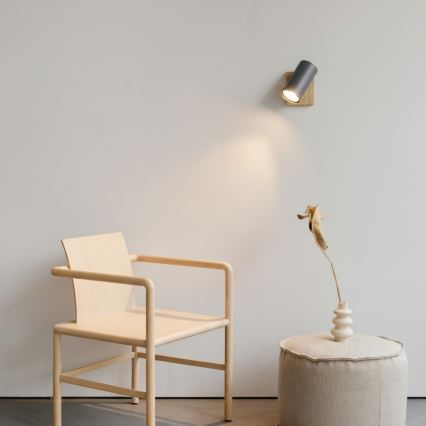 Globo - Aplica de perete cu spot 1xGU10/25W/230V gri/maro