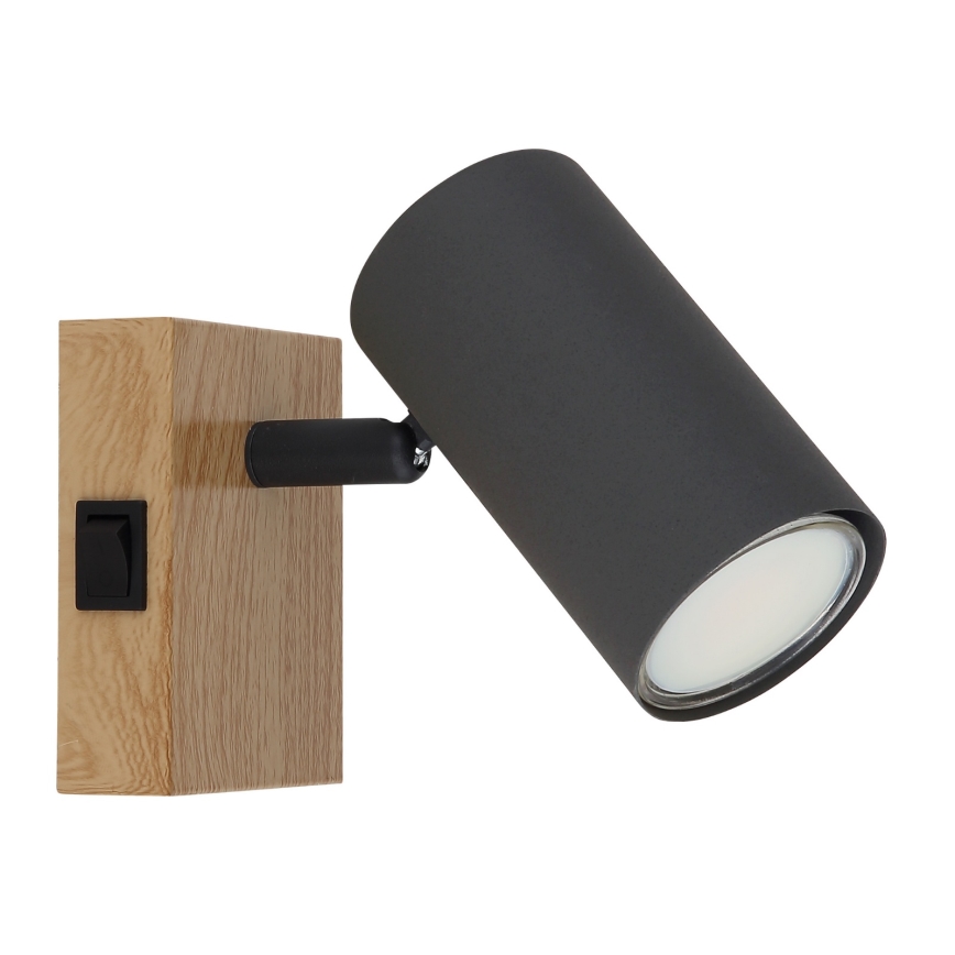 Globo - Aplica de perete cu spot 1xGU10/25W/230V gri/maro