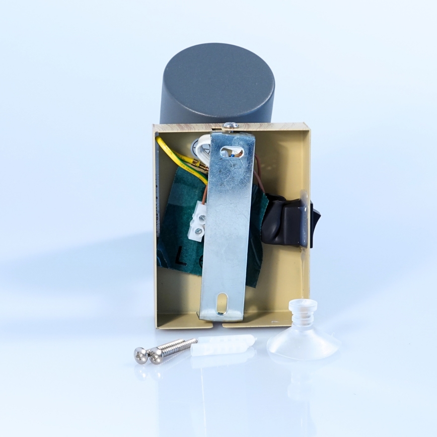 Globo - Aplica de perete cu spot 1xGU10/25W/230V gri/maro