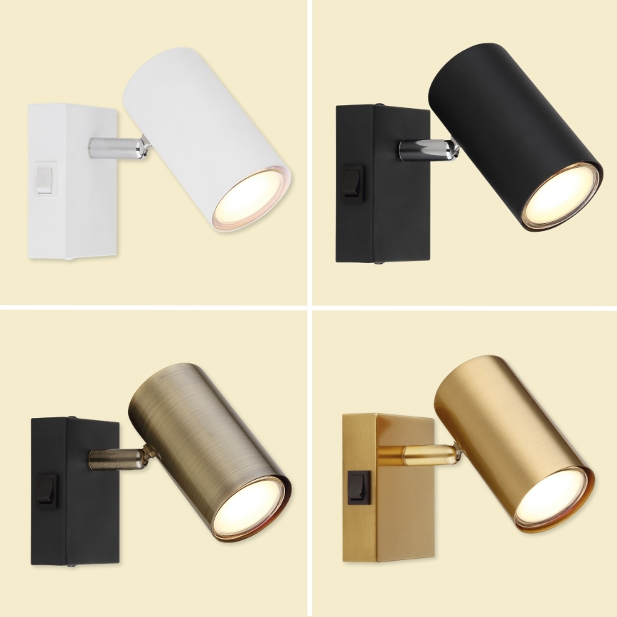 Globo - Aplica de perete cu spot 1xGU10/25W/230V gri/maro