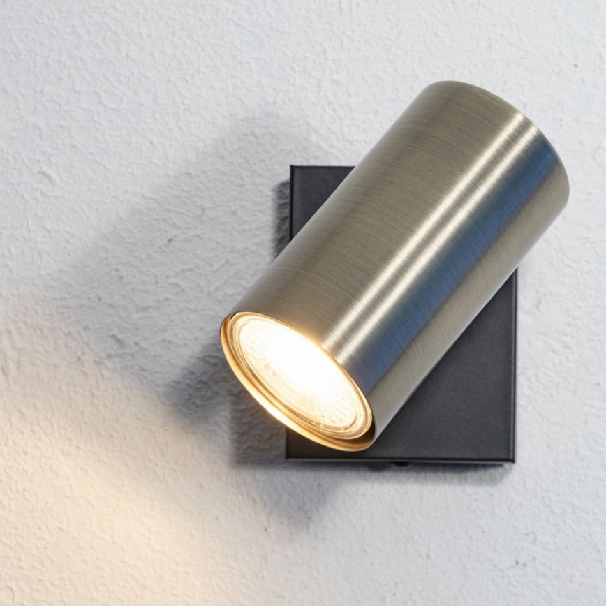 Globo - Aplica de perete cu spot 1xGU10/25W/230V negru/alama