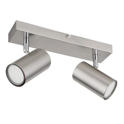 Globo - Corp de iluminat tip spot 2xGU10/35W/230V, crom mat