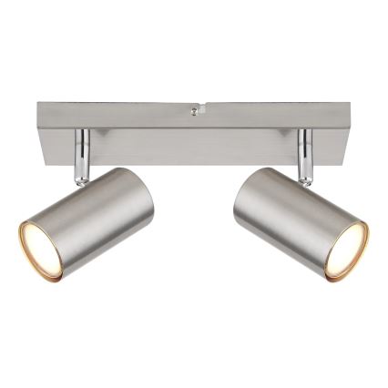 Globo - Corp de iluminat tip spot 2xGU10/35W/230V, crom mat